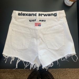 Alexander Wang White Runway Bite Flip Short